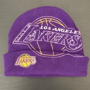 Vintage NBA Los Angeles Lakers Beanie Purple Yellow White